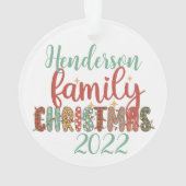 マッチングファミリークリスマス2022 オーナメント (裏面)