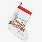 マッチングファミリークリスマス20xx スモールクリスマスストッキング (正面 (吊り時))