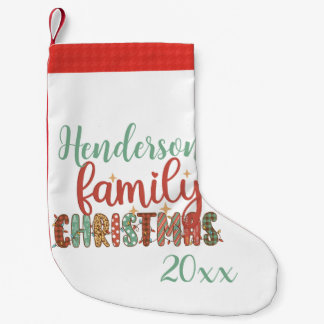 マッチングファミリークリスマス20xx スモールクリスマスストッキング