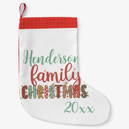 マッチングファミリークリスマス20xx スモールクリスマスストッキング (正面)