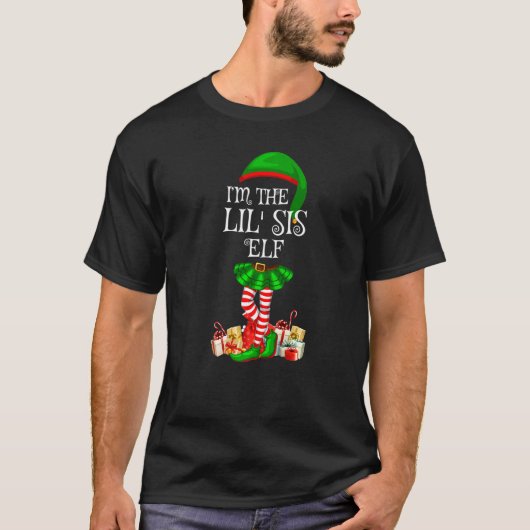 マッチングファミリーグループ私はLil'シス小妖精や小人Christm Tシャツ (正面)