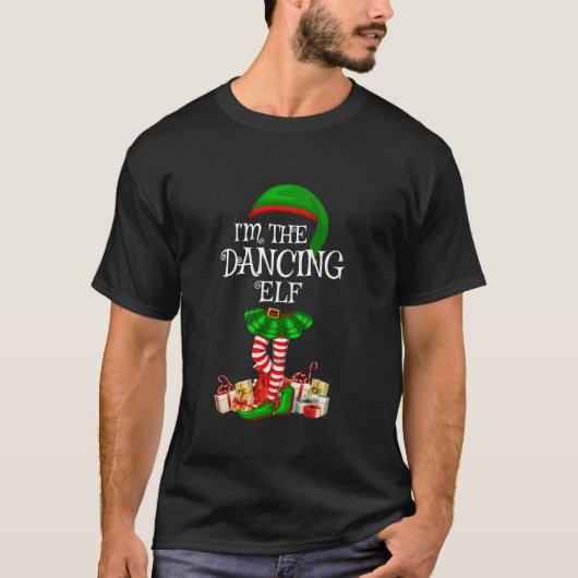 マッチングファミリーグループI mザ踊り小妖精や小人Christma Tシャツ (正面)