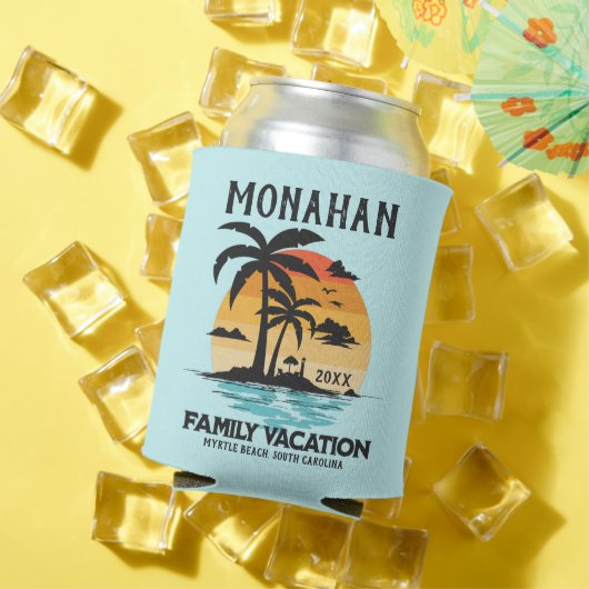 マッチングファミリーバケーショントロピカルサンセット 缶クーラー (インサイチュ 夏)