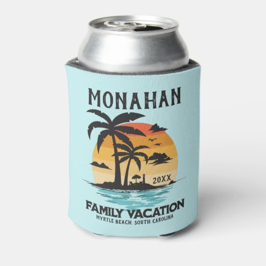 マッチングファミリーバケーショントロピカルサンセット 缶クーラー (缶裏面)