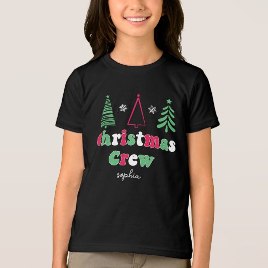 マッチングファミリーパジャマスキッズクリスマス トライブレンドTシャツ (正面)