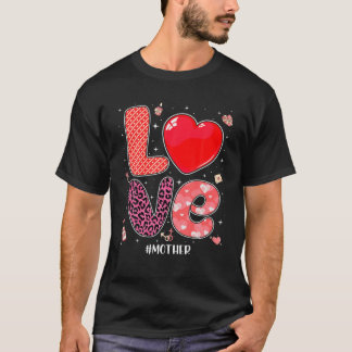 マッチングファミリーラブマザーおもしろいハートカップルVal Tシャツ