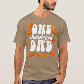 マッチングファミリーワンサンクフルパパ感謝祭1 Tシャツ