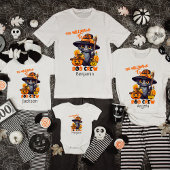 マッチングファミリー名ハロウィーンキャットカボチャ Tシャツ