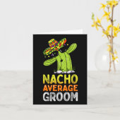 マッチングファミリー新郎おもしろいジョークNacho Average Gro カード (黄色い花)