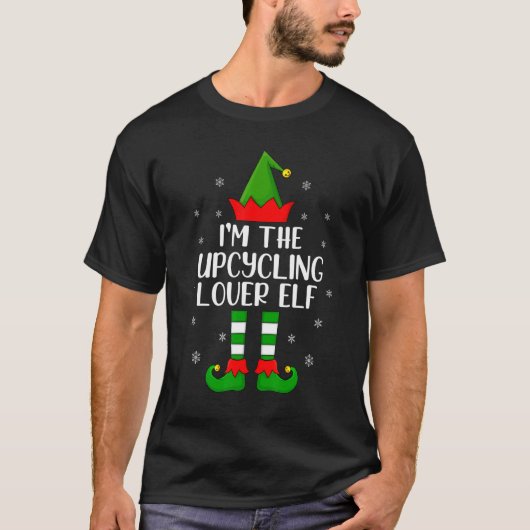 マッチングファミリー私はアップサイクリング小妖精や小人クリスマス Tシャツ (正面)
