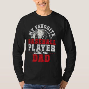 マッチングファミリー野球ギフトパパチームフォトファテ Tシャツ