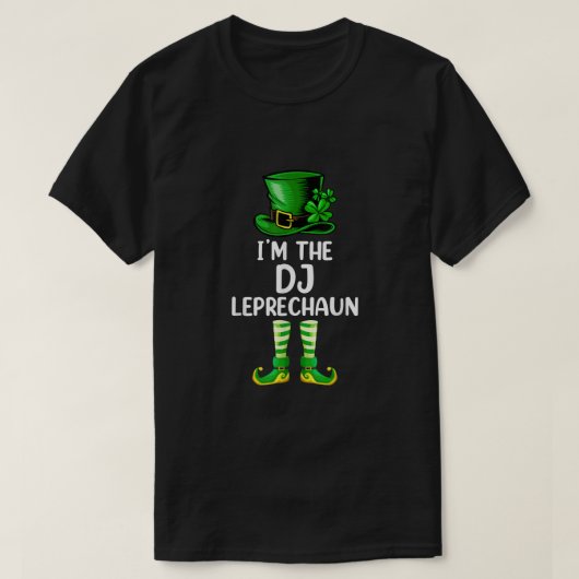 マッチングファミリーIm The DJ LeprechaunSt patricksD Tシャツ (デザイン正面)