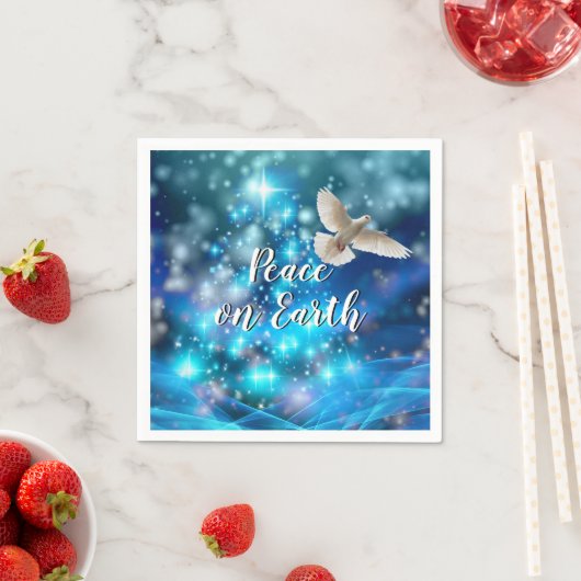 マッチングブルードーヴピースクリスマスカクテル スタンダードカクテルナプキン (インサイチュ)