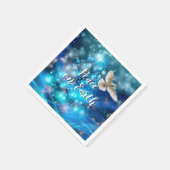 マッチングブルードーヴピースクリスマスカクテル スタンダードカクテルナプキン (角)