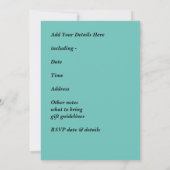 マッチングブルードーヴピースクリスマスパーティー 招待状 (裏面)