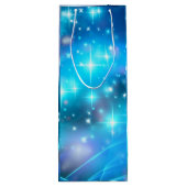 マッチングブルー鳩ピースクリスマス ワインギフトバッグ (裏面)