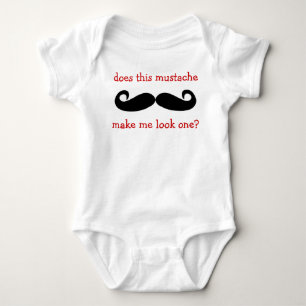 マッチングマストッシュ – 1歳Tシャツ ベビーボディスーツ