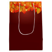 マッチング感謝祭オレンジリーフ名年(中) ミディアムペーパーバッグ (裏面)