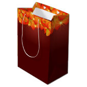 マッチング感謝祭オレンジリーフ名年(中) ミディアムペーパーバッグ (裏面アングル)