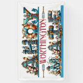 マッチング許諾　ボードへの許可 横断幕 (縦)