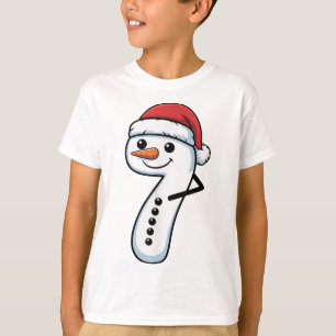 マッチング67スノーマンカップルクリスマスMeme - ナンバー Tシャツ