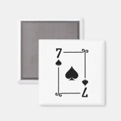 マッチング7スペードスーツトランプモダン7 マグネット (正面/裏面)