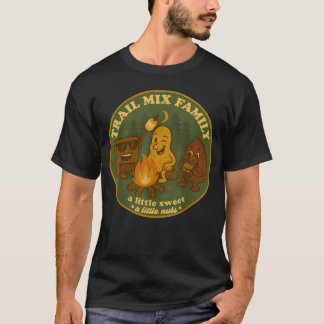 マッチング ファミリー キャンプ 楽しい トレイルミックス ハイキング Tシャツ