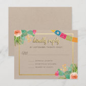 マッチング フィエスタ ウェディング インビテーション (正面/裏面)