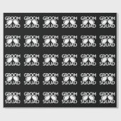 マッチングGroomsmanグループバチュラーパーティチーム ラッピングペーパー (フラット)