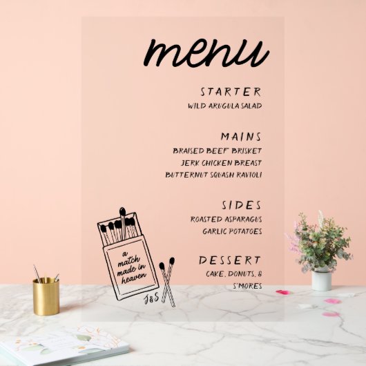 マッチ作り天国結婚のマヌアクリル看板 アクリルサイン (ウェディング)