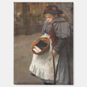 マッチ売りの少女 貧しいストリートの子供 都市の貧困 マグネット (正面)