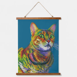 マッチ子猫不信仰 吊り下げ型タペストリー