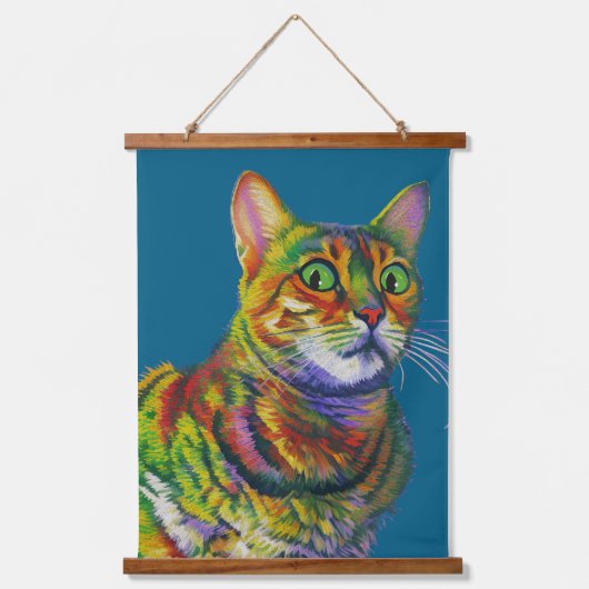 マッチ子猫不信仰 吊り下げ型タペストリー (正面)