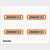 マッチ箱？狂気！ 長方形シール (シート)