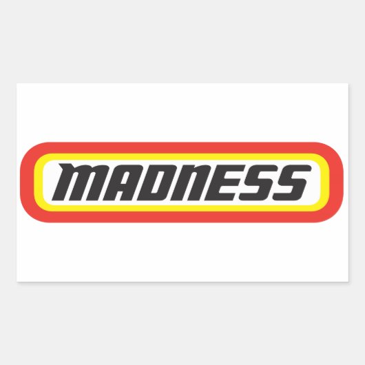 マッチ箱？狂気！ 長方形シール (正面)