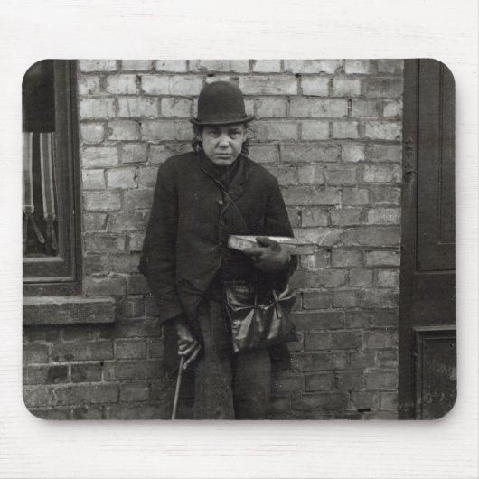 マッチ販売人。 c.1900 マウスパッド (正面)