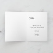 マッチ – カスタマイズ可能なバレンタインデイカード カード (内部)