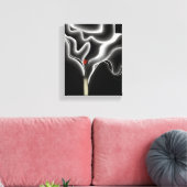 マッチ | 煙コンテンポラリーモダン絵を描の キャンバスプリント (インサイチュ (リビング))