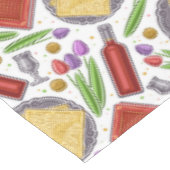 マッツァフラットパンとワイン テーブルクロス (アングル)