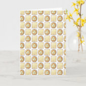 マッツォ マッツァ ボール スープ ユダヤ料理 ペサハ カード (黄色い花)