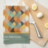 マッテ7:11私たち与えの今日のレトロ楕円 キッチンタオル (四つ折り)