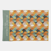 マッテ7:11私たち与えの今日のレトロ楕円 キッチンタオル (横)