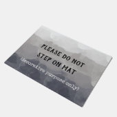 マットおもしろいの装飾目的のみにステップしない ドアマット (アングル)