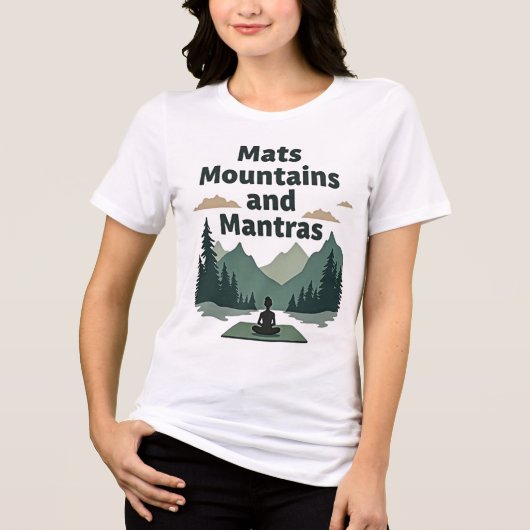 マットと山とマントラ トライブレンドTシャツ (正面)