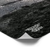 マットな足跡のポスタ後を追ーにパスを許可する ポスター (角)