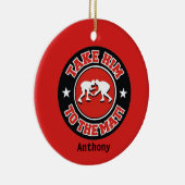 マットに連れて行け！レスリング装飾品 セラミックオーナメント (右)