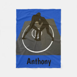 マットのフリースブランケットのパーソナライズなレスリング フリースブランケット