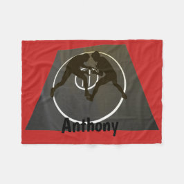 マットのフリースブランケットのパーソナライズなレスリング フリースブランケット