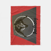 マットのフリースブランケットのパーソナライズなレスリング フリースブランケット (正面)