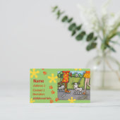 マットの名刺が付いている夏の歩行 名刺 (スタンド正面)